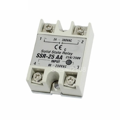 100A أحادي الطور AC SSR Relay Solid State15VDC Control